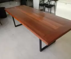 Mesa de Jantar de Madeira demolição 2×90