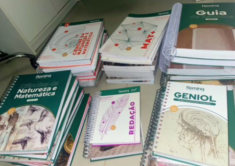 Livros Didáticos Fleming pré-vestibular (2 anos completos)