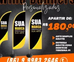 Wind Banner Personalizado Apartir de R$ 180,00