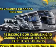 Aluguel de carros executivos, van e ônibus