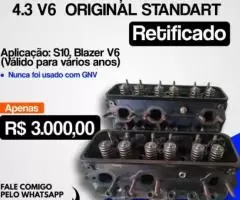 Cabeçote Vortec S10 Blazer 4.3 V6 Retificado