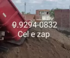 Aterro bom carrada de 6 metros 200 reais!!!