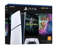 Playstation 5 Slim (edição Digital) + 2 Jogos! Ssd 1tb, Controle Dualsense Oferta Imperdível!