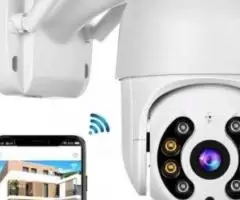 Câmera Ip Wi-Fi externa HD sensor de movimento Ptz