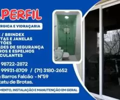 Alperfil Metalúrgica é Vidraçaria