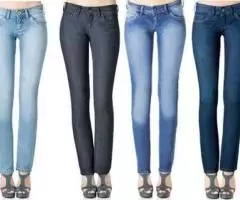 Fardo de calças jeans femininas - 100 peças - boa qualidade