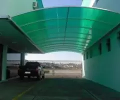 toldo de policarbonato alviolar