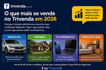 O que mais se vende no Trivenda em 2026